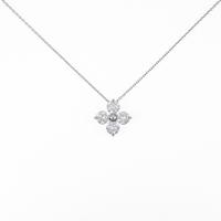 【リメイク】PT フラワー ダイヤモンドネックレス