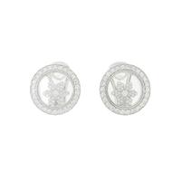 ショパール フラワー ダイヤモンドピアス