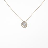 【新品】K18YG ダイヤモンドネックレス 0．393ct・G・SI2・VG