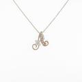K18PG イニシャルA ダイヤモンドネックレス