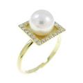 K18YG アコヤパールリング