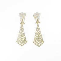 K18YG グレープ アコヤパールイヤリング