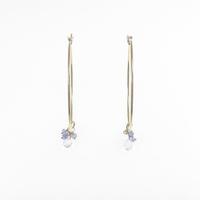 アガット タンザナイトピアス