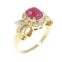 K18YG ルビーリング