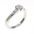 プラチナダイヤモンドリング 0．268ct・G・SI1・3EX H＆C
