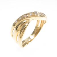 K18YG ダイヤモンドリング