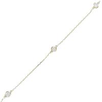 【リメイク】K18YG スリーストーン ダイヤモンドブレスレット