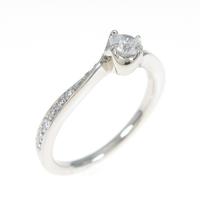 4゜C ダイヤモンドリング 0．157ct・D・VS1・EXT