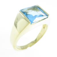 K18YG ブルートパーズリング