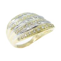 K18YG／PT ダイヤモンドリング