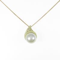 K18YG シロチョウパールネックレス