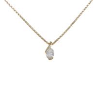 K18YG ソリティア ダイヤモンドネックレス