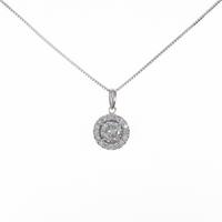 K18WG ダイヤモンドネックレス