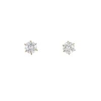 【リメイク】K18YG／ST ダイヤモンドピアス 0．301ct・0．305ct・G・SI1・GOOD