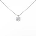 プラチナダイヤモンドネックレス 0．455ct・H・I1・FAIR