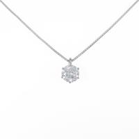 プラチナダイヤモンドネックレス 0．455ct・H・I1・FAIR