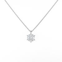 【リメイク】プラチナダイヤモンドネックレス 1．536ct・H・SI2・VG