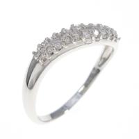 K18WG パヴェ ダイヤモンドリング