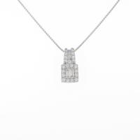 K18WG ダイヤモンドネックレス