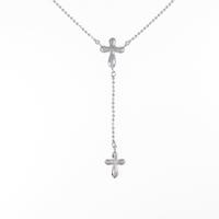 K14WG ダイヤモンドネックレス