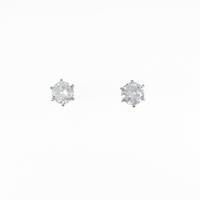 【リメイク】ST／プラチナダイヤモンドピアス 0．518ct・0．569ct・G?H・SI2・GOOD