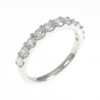 【新品】PT ハーフエタニティ ダイヤモンドリング