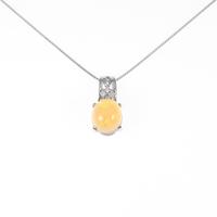 K18WG オパールネックレス