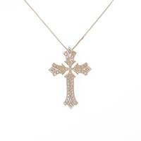 K18YG クロス マザーオブパールネックレス