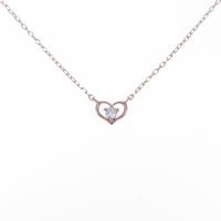 4゜C ハート ダイヤモンドネックレス