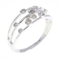 K18WG ダイヤモンドリング