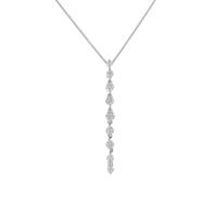 K18WG 2WAY ダイヤモンドネックレス