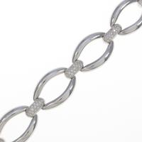 K18WG ダイヤモンドブレスレット