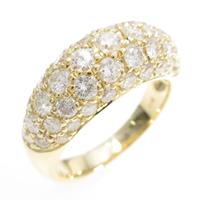 K18YG パヴェ ダイヤモンドリング