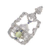 PT／K18WG／K18YG カラーストーンペンダント