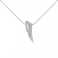 K18WG ダイヤモンドネックレス