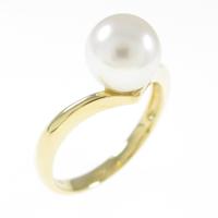 K18YG アコヤパールリング