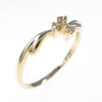 K18YG ダイヤモンドリング