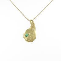 K18YG エメラルドネックレス