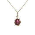 K18YG ガーネットネックレス