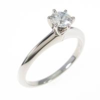 ティファニー クラシックソリティア リング 0．28ct・E・VVS2・3EXT