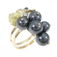 石川暢子 グレープ ヘマタイトリング