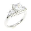 【リメイク】プラチナ ダイヤモンドリング 2．036ct・F・VS2・プリンセスカット