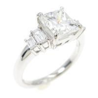 【リメイク】プラチナ ダイヤモンドリング 2．036ct・F・VS2・プリンセスカット