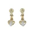 750YG／750WG ハート ダイヤモンドピアス