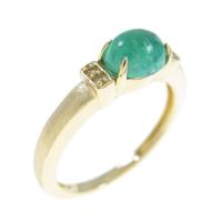 K18YG エメラルドリング