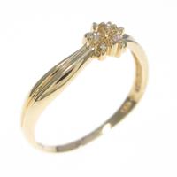 K18YG ダイヤモンドリング