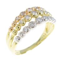 K18YG／PT／K18PG ダイヤモンドリング