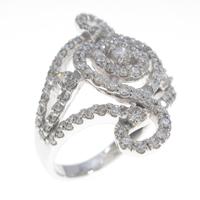 K18WG ダイヤモンドリング