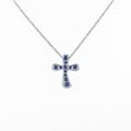 ティファニー クロス サファイヤネックレス