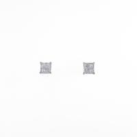 K18WG ダイヤモンドピアス